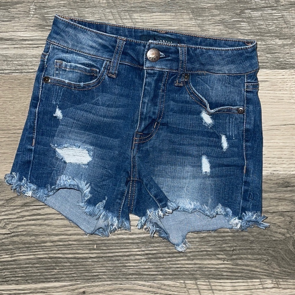 Aeropostale flex effects high waisted midi short women’s size 00